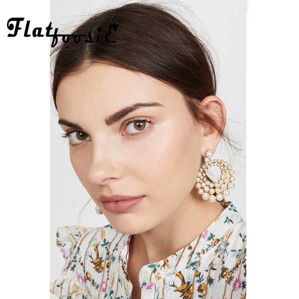flatfoosie shell pearl dangle drop earrings boho geometric gold color metal hanging earrings wedding party jewelry summer 2019, Silver
flatfoosie shell pearl dangle drop earrings boho geometric gold color metal hanging earrings wedding party jewelry summer 2019, Silver