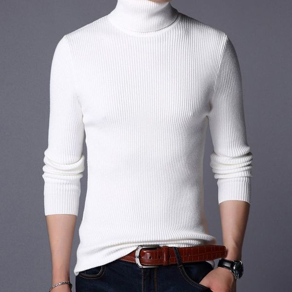 new autumn winter males sweater males men's turtleneck solid color casual sweater homme slim fit knitted cotton pullovers sw39, White;black
new autumn winter males sweater males men's turtleneck solid color casual sweater homme slim fit knitted cotton pullovers sw39, White;black