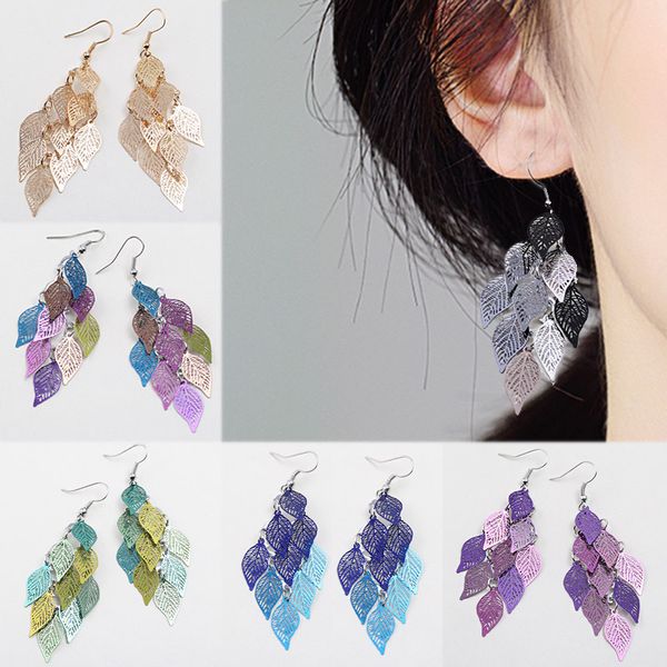 drop earring candy color tassel 7 colors 1pair colours long wedding valentines gift hollow leaves seaside bohemian, Silver
drop earring candy color tassel 7 colors 1pair colours long wedding valentines gift hollow leaves seaside bohemian, Silver