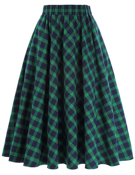 women midi skirt vintage plaid preppy style students sashes side zipper design pleated casual streetwear retro ladies skirts, Black
women midi skirt vintage plaid preppy style students sashes side zipper design pleated casual streetwear retro ladies skirts, Black