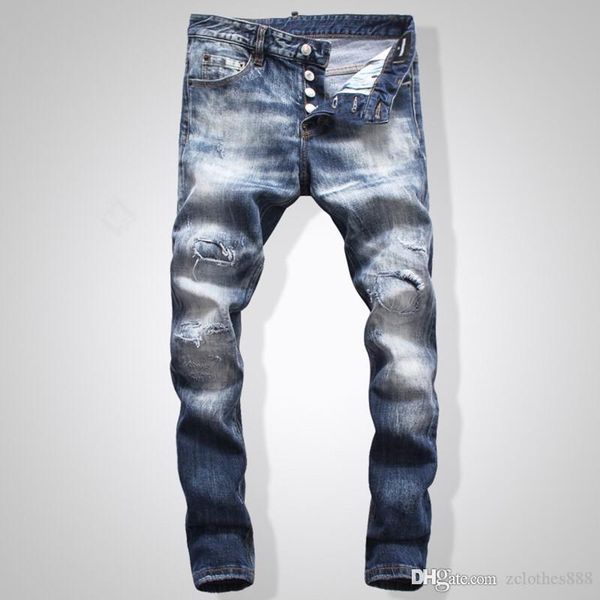 2020 new arm fashion designer mens ripped biker skinny jeans leather patchwork slim fit black moto for male jeans mens designer pants 28-40, Blue
2020 new arm fashion designer mens ripped biker skinny jeans leather patchwork slim fit black moto for male jeans mens designer pants 28-40, Blue