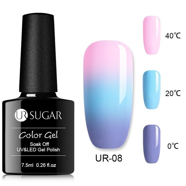 nail gel ur sugar 7.5ml thermal uv polish 3 colors temperature color changing long lasting soak off art varnish, Red;pink
nail gel ur sugar 7.5ml thermal uv polish 3 colors temperature color changing long lasting soak off art varnish, Red;pink