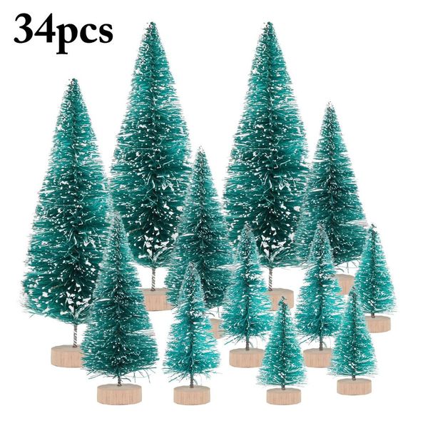 34pcs mini christmas tree snow frost small pine tree diy craft deskdecoration christmas tableornaments
34pcs mini christmas tree snow frost small pine tree diy craft deskdecoration christmas tableornaments