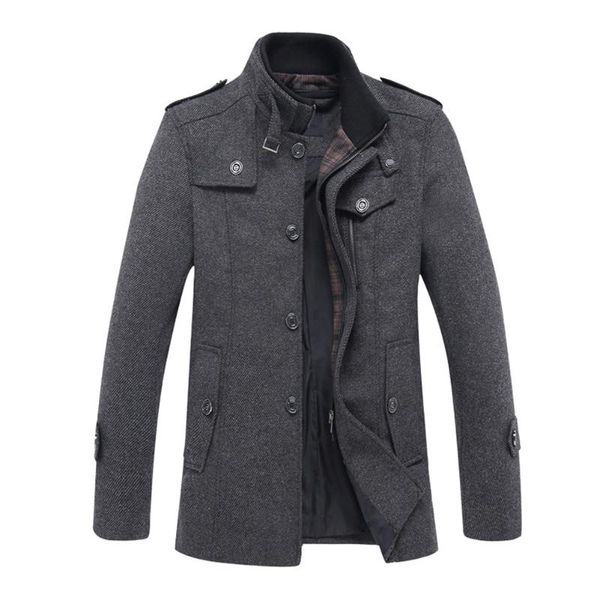 winter woolen jacket moderate elasticity and thickness casual splicing solid pocket coat men cardigan button outfit, Black;brown
winter woolen jacket moderate elasticity and thickness casual splicing solid pocket coat men cardigan button outfit, Black;brown