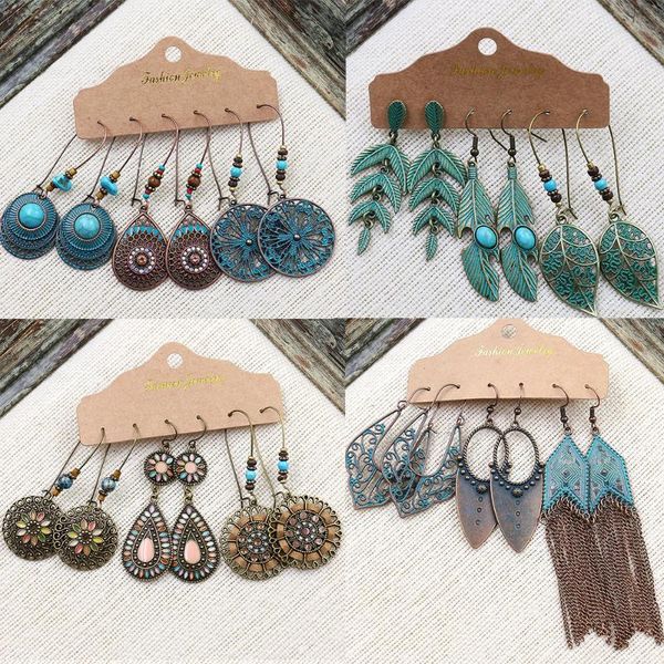 women's boho ethnic tassel fringe dangle drop earrings set bohemia vintage round circle leaf geometry drop earrings jewelry gift, Silver
women's boho ethnic tassel fringe dangle drop earrings set bohemia vintage round circle leaf geometry drop earrings jewelry gift, Silver