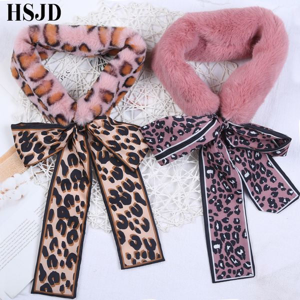 women new faux hair collar leopard print scarf collar bowknot female autumn winter ribbon removable scarves accessories
women new faux hair collar leopard print scarf collar bowknot female autumn winter ribbon removable scarves accessories