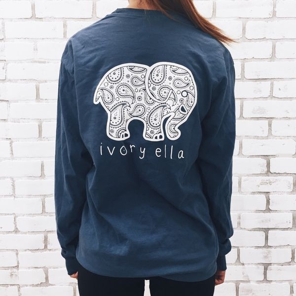 round collar long sleeve pocket decorative printed elephant round collar t-shirt long sleeve pocket decorative printed elephant t-shirt, White
round collar long sleeve pocket decorative printed elephant round collar t-shirt long sleeve pocket decorative printed elephant t-shirt, White