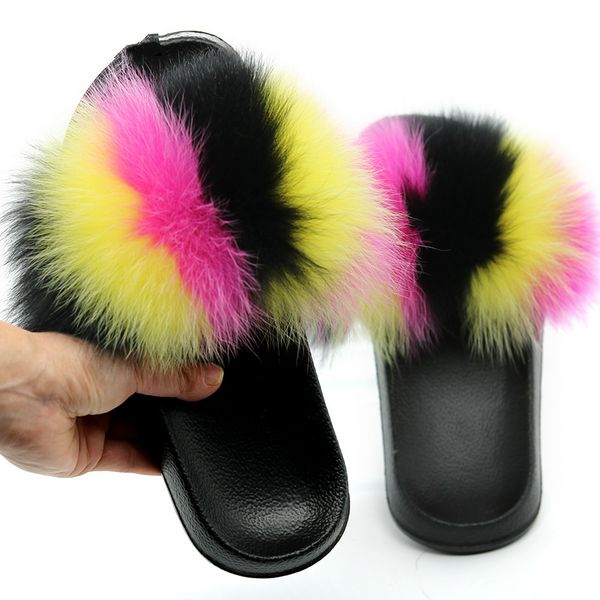 winter women real fox fur slippers woman cute mixed color fluffy sandals flat flip flops slides ladies furry fur house shoes hot, Black
winter women real fox fur slippers woman cute mixed color fluffy sandals flat flip flops slides ladies furry fur house shoes hot, Black