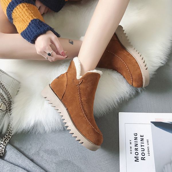 women's snow boots fashion plus velvet boots anti-ski warm cotton women's shoes, Black
women's snow boots fashion plus velvet boots anti-ski warm cotton women's shoes, Black