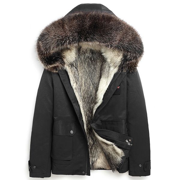 real fur coat men winter jacket real wolf fur liner parka men clothes 2019 raccoon collar casual sport jacket plus size my, Black
real fur coat men winter jacket real wolf fur liner parka men clothes 2019 raccoon collar casual sport jacket plus size my, Black
