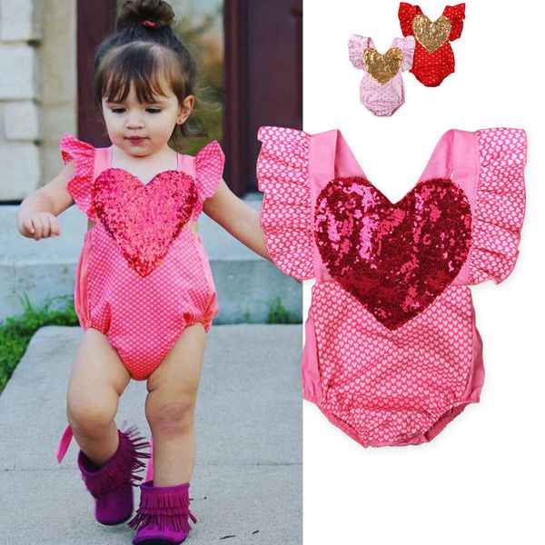 3 colors ins baby girls love heart sequins romper cute fashion newborn infant bandage back open girls sleeveless jumpsuits onesies bodysuits, Blue
3 colors ins baby girls love heart sequins romper cute fashion newborn infant bandage back open girls sleeveless jumpsuits onesies bodysuits, Blue
