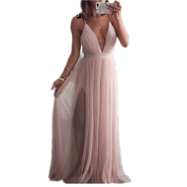 Strap Striped Mesh Lace Split Women Dress Sexy Deep V Neck Backless Maxi Dress Autumn Winter Long Party Dress Vestidos
Strap Striped Mesh Lace Split Women Dress Sexy Deep V Neck Backless Maxi Dress Autumn Winter Long Party Dress Vestidos