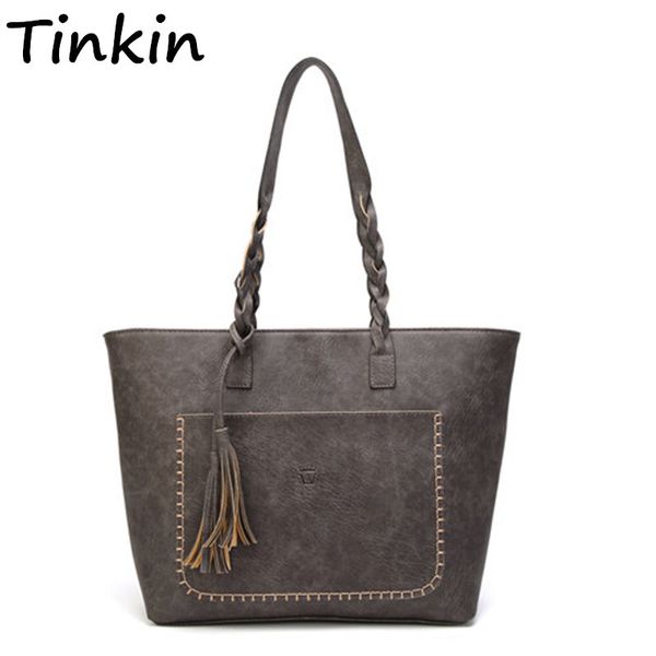 tinkin vintage pu tassel women shoulder bag female retro daily causal totes lady elegant shopping handbag t200102
tinkin vintage pu tassel women shoulder bag female retro daily causal totes lady elegant shopping handbag t200102
