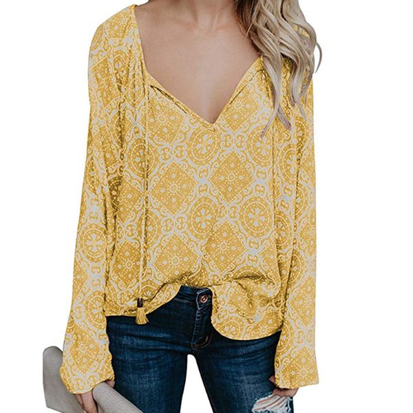 floral women blouses long sleeve shirt women's casual womens and blouses v neck loose shirts blusas plus size, White
floral women blouses long sleeve shirt women's casual womens and blouses v neck loose shirts blusas plus size, White