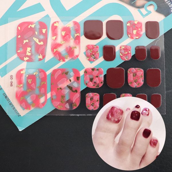 22tips/sheet waterproof nail sticker wraps toe nail diy art fashion sticker designed toenail full cover, Black
22tips/sheet waterproof nail sticker wraps toe nail diy art fashion sticker designed toenail full cover, Black