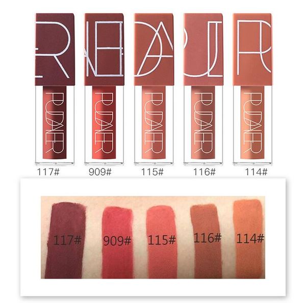 popular 5 color pudaier lipgloss pumpkin color series liquid waterproof long-lasting matte lipstick makeup set nude brown
popular 5 color pudaier lipgloss pumpkin color series liquid waterproof long-lasting matte lipstick makeup set nude brown