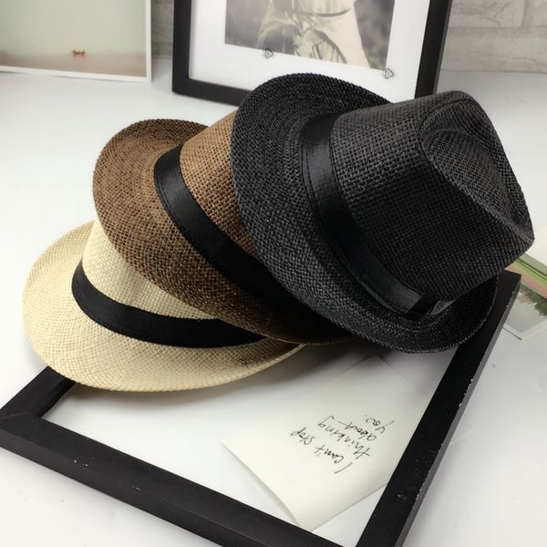 sqteio summer parent-child jazz hat hip hat men cap women straw beach cap spring autumn, Blue;gray
sqteio summer parent-child jazz hat hip hat men cap women straw beach cap spring autumn, Blue;gray