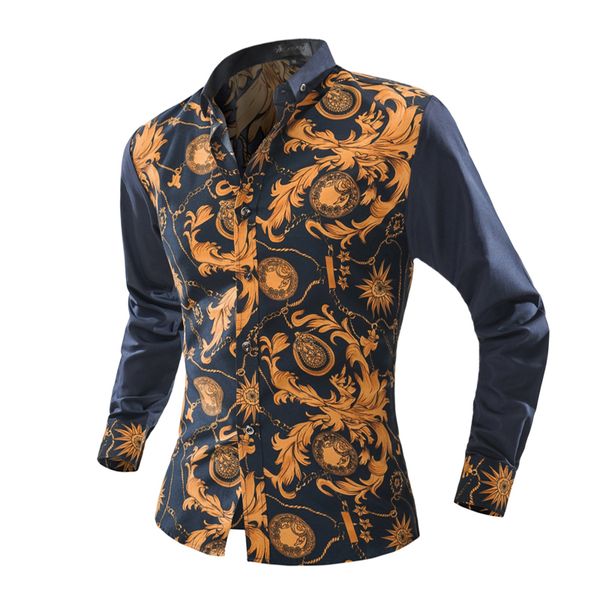 men casual long sleeve slim shirt brand-clothing 2019 new print phoenix flower shirt male party shirts men dress shirts y, White;black
men casual long sleeve slim shirt brand-clothing 2019 new print phoenix flower shirt male party shirts men dress shirts y, White;black