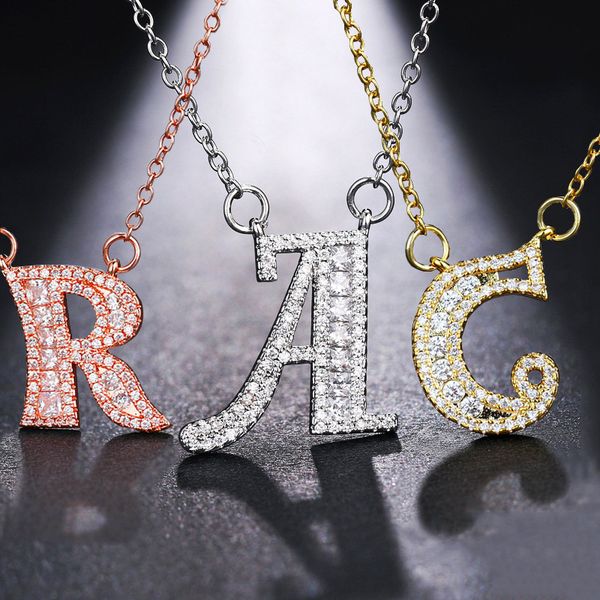 sale shiny cubic zirconia crystal stone 26 letters alphabet pendant necklace lady women females jewelry, Silver
sale shiny cubic zirconia crystal stone 26 letters alphabet pendant necklace lady women females jewelry, Silver