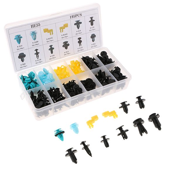 195 push-pieces автомобиль pin заклепки крепеж клипсы mixed для bmw honda gm джипа suzuki
195 push-pieces автомобиль pin заклепки крепеж клипсы mixed для bmw honda gm джипа suzuki