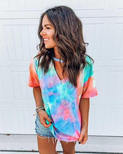 fashion women printed t shirts 2020 new summer holiday casual t shirt with v-neck womens tees streetwear clothing size s-3xl, White
fashion women printed t shirts 2020 new summer holiday casual t shirt with v-neck womens tees streetwear clothing size s-3xl, White