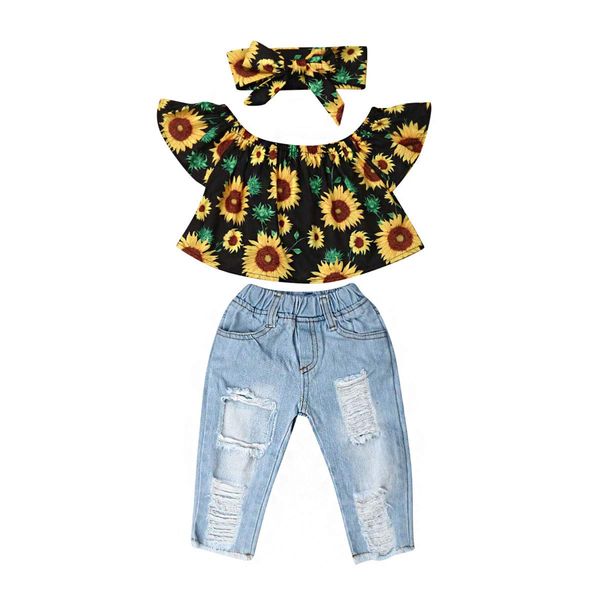 new 2020 toddler kid baby girl off shoulder denim pants jeans outfit 2pcs clothes set, White
new 2020 toddler kid baby girl off shoulder denim pants jeans outfit 2pcs clothes set, White