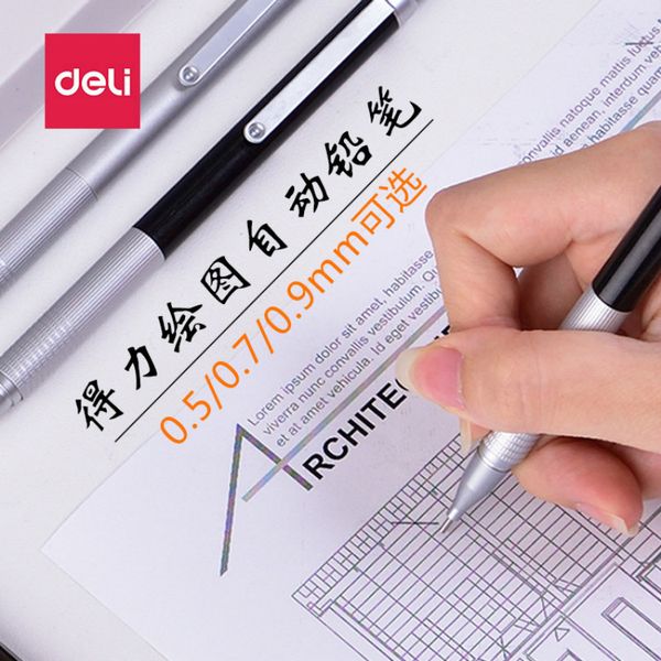 deli metal mechanical pencil 0.5 0.7mm 0.9mm painting drawing lapices students writing supplies low center of gravity lapiseira, Blue;orange
deli metal mechanical pencil 0.5 0.7mm 0.9mm painting drawing lapices students writing supplies low center of gravity lapiseira, Blue;orange