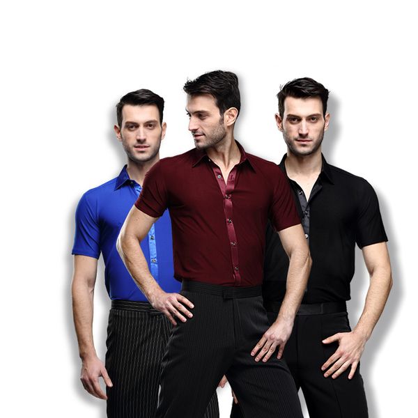 black white red boy latin practice clothes men short sleeve shirt latin dance shirts ballroom stage dance shirt, Black;red
black white red boy latin practice clothes men short sleeve shirt latin dance shirts ballroom stage dance shirt, Black;red