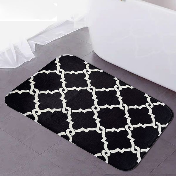 Bath Mat Quatrefoil Geometric Antiskid bathroom carpet for Living Roon Kids Room Kitchen Floor Rugs Mat Area 40x60cm
Bath Mat Quatrefoil Geometric Antiskid bathroom carpet for Living Roon Kids Room Kitchen Floor Rugs Mat Area 40x60cm