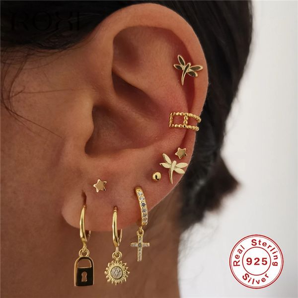 roxi 2019 new small 925 sterling silver hanging stud earrings for women oorbellen cute sunflower crystal earrings boho jewelry, Golden;silver
roxi 2019 new small 925 sterling silver hanging stud earrings for women oorbellen cute sunflower crystal earrings boho jewelry, Golden;silver