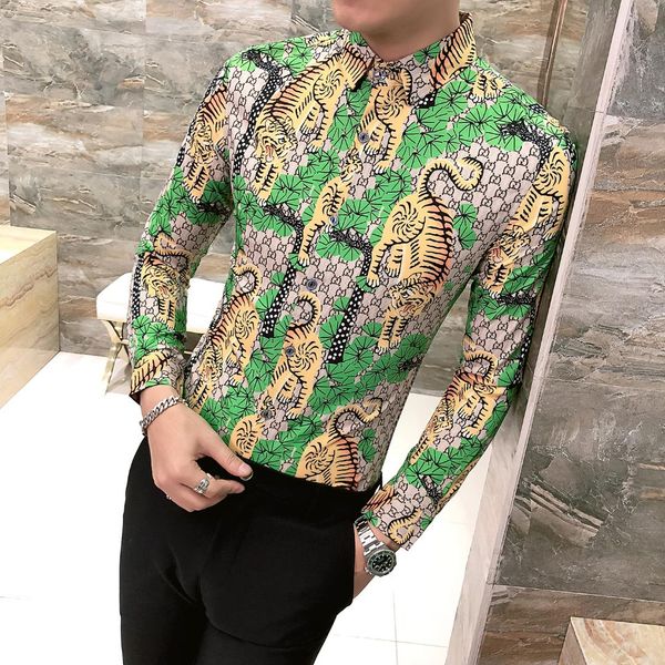 green luxury shirts mens social young men shirts prom dress slim fit cotton gold printed social club outfit party dress baroque, White;black
green luxury shirts mens social young men shirts prom dress slim fit cotton gold printed social club outfit party dress baroque, White;black