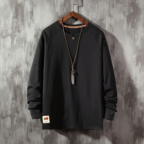 2019 m-5xl men's plus size autumn fashion casual daily new trend loose comfortable o-neck long sleeve drop shipping aug1, Black
2019 m-5xl men's plus size autumn fashion casual daily new trend loose comfortable o-neck long sleeve drop shipping aug1, Black