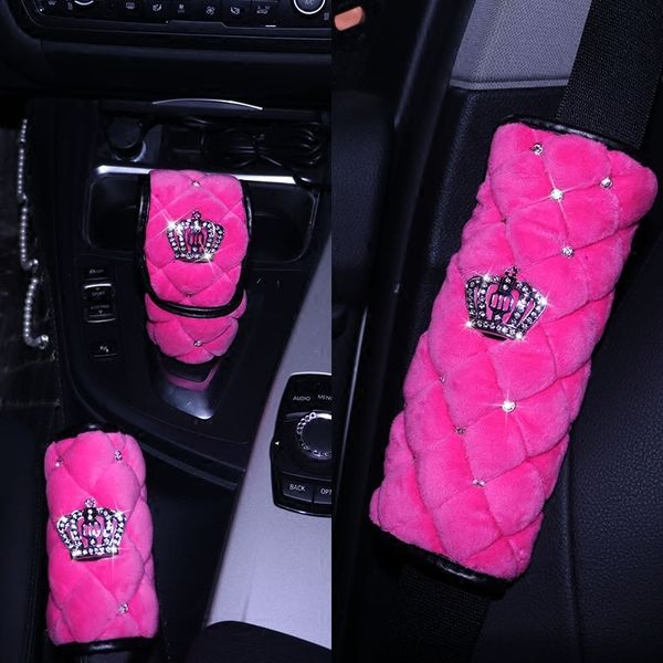 crystal diamond crown car seat belt shoulder pad driving seat belt girls vehicle soft plush auto seatbelt strap harness cover
crystal diamond crown car seat belt shoulder pad driving seat belt girls vehicle soft plush auto seatbelt strap harness cover