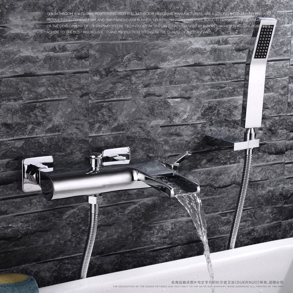 bathroom chrome wall mounted faucet bath tub mixer tap with hand shower head shower faucet and cold waterfall brass torneira
bathroom chrome wall mounted faucet bath tub mixer tap with hand shower head shower faucet and cold waterfall brass torneira