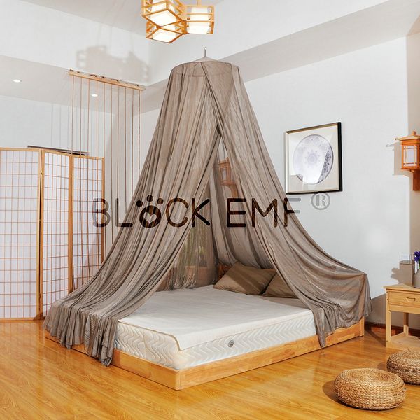 sliver fiber shielding dome canopy with radiation shield functional for king size bed
sliver fiber shielding dome canopy with radiation shield functional for king size bed