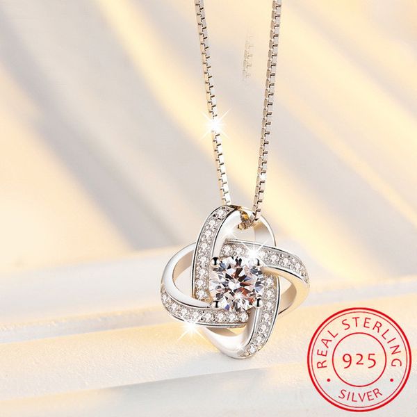 lekani new arrivals 925 sterling silver crystal clover necklaces pendant pure silver jewelry for women
lekani new arrivals 925 sterling silver crystal clover necklaces pendant pure silver jewelry for women