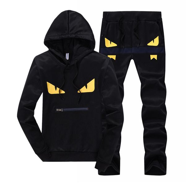 2019 new fashion mens designer tracksuits men's hooded sweater yellow eyes casual pullover two piece black size -3xl, Gray
2019 new fashion mens designer tracksuits men's hooded sweater yellow eyes casual pullover two piece black size -3xl, Gray
