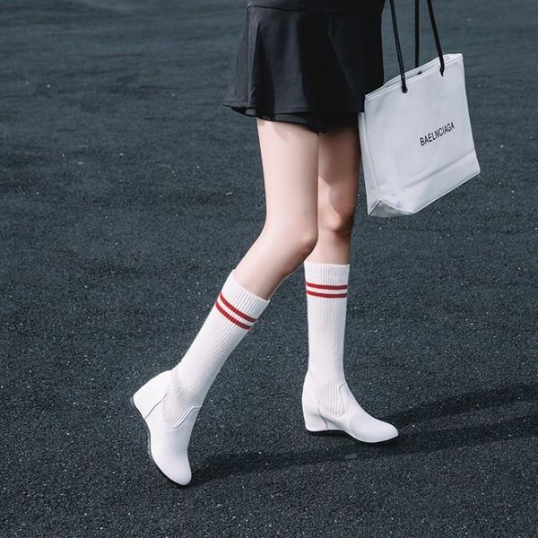 fashion black and white elastic sweater boots children's shoes spring autumn winter increased slop stovepipe high socks
fashion black and white elastic sweater boots children's shoes spring autumn winter increased slop stovepipe high socks