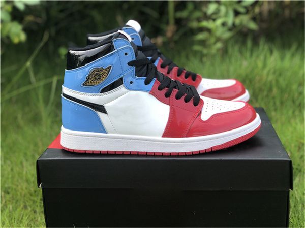 2019 air high og 1 fearless red blue men basketball shoes unc chicago patent leather ck5666-100 authentic shoes with box, Black
2019 air high og 1 fearless red blue men basketball shoes unc chicago patent leather ck5666-100 authentic shoes with box, Black