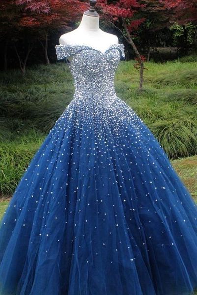 navy blue ball gown prom dresses off the shoulder beading sequins princess sparkle girls formal party gowns princess corset back, White;black
navy blue ball gown prom dresses off the shoulder beading sequins princess sparkle girls formal party gowns princess corset back, White;black
