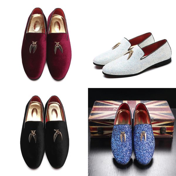 merkmak autumn paillette shoes men italian design loafers business dress shoes casual flat big size 37-48 charming man mocasines, Black
merkmak autumn paillette shoes men italian design loafers business dress shoes casual flat big size 37-48 charming man mocasines, Black
