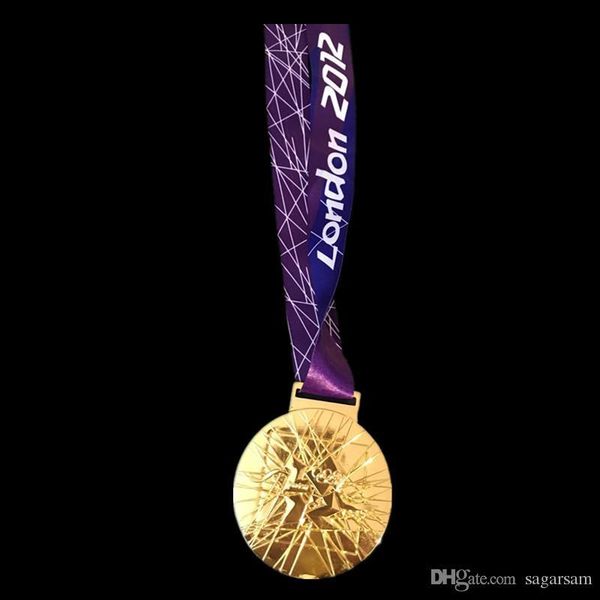 1 pcs the brand new badge 2012 london olympic games championship gold medal badge with ribbon real gold plated copy coins
1 pcs the brand new badge 2012 london olympic games championship gold medal badge with ribbon real gold plated copy coins