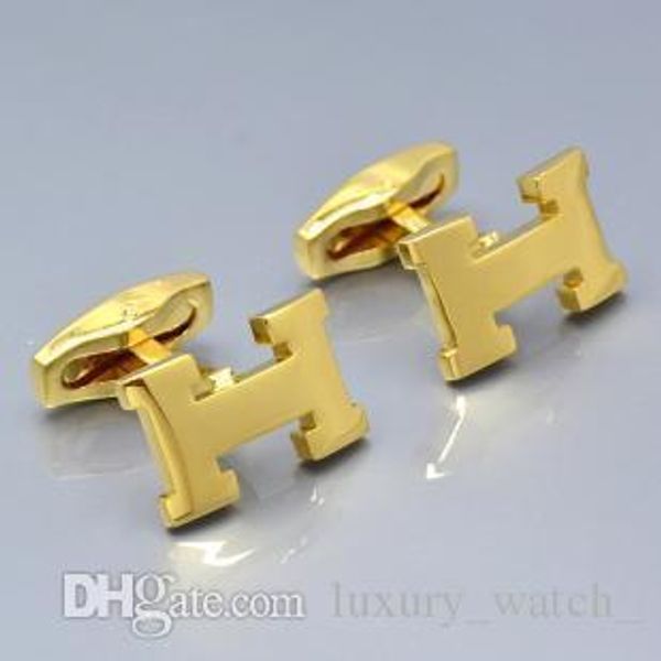 

luxury men wedding shirt cufflinks for rose gold or silver/golden copper stamping cuff button with fashion metal cuff link gift