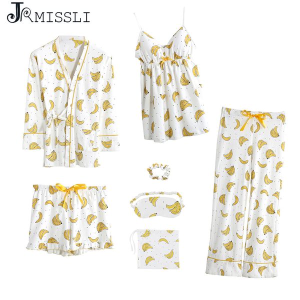 jrmissli cotton 7 pieces pajamas sets women pajamas sleepwear sets spring summer banana casual comfortable womens homewear, Blue;gray
jrmissli cotton 7 pieces pajamas sets women pajamas sleepwear sets spring summer banana casual comfortable womens homewear, Blue;gray
