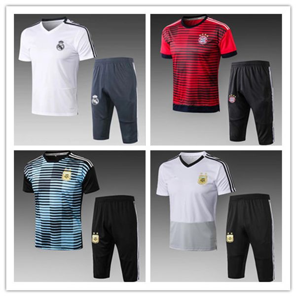 New argentina hort leeve 3 4 pant football port wear 2018 2019 real madrid training uniform international bayern munich football traini
New argentina hort leeve 3 4 pant football port wear 2018 2019 real madrid training uniform international bayern munich football traini