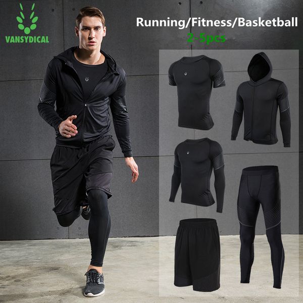 vansydical 2019 gym running sets men's fitness compression tights sportswear stretchy training sports clothes jogging suits 5pcs, Black;blue
vansydical 2019 gym running sets men's fitness compression tights sportswear stretchy training sports clothes jogging suits 5pcs, Black;blue