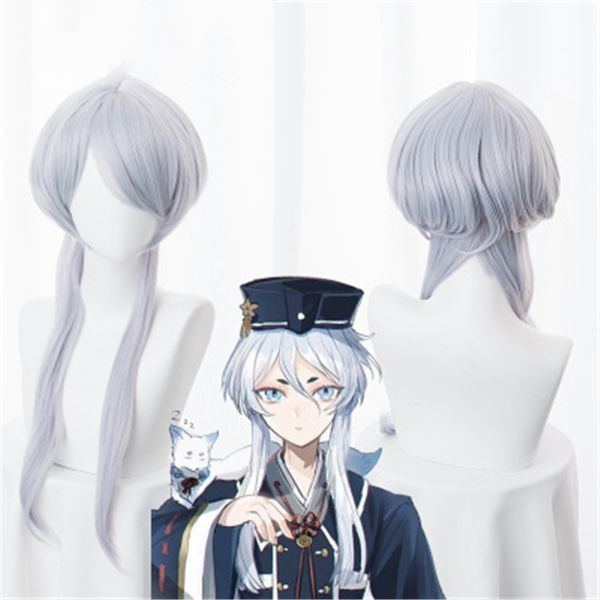 touken ranbu online tsurumaru kuninaga cosplay wigs silver gray straight synthetic hair perucas halloween carnival costume wig, Black
touken ranbu online tsurumaru kuninaga cosplay wigs silver gray straight synthetic hair perucas halloween carnival costume wig, Black