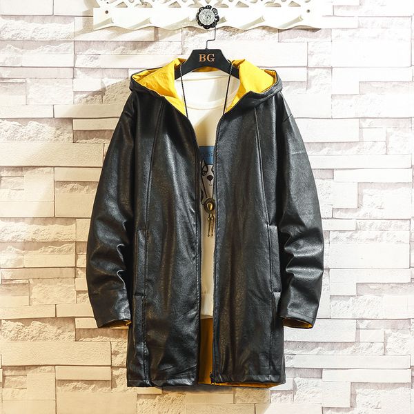 2019 hong kong wind couple autumn new men's solid color two-faced jacket denim, Black
2019 hong kong wind couple autumn new men's solid color two-faced jacket denim, Black