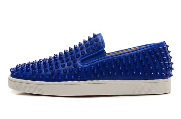 2019 arrival red bottoms mens women shoes fashion luxury suede leather with studded spikes loafers rivets casual dress flats t05, Black
2019 arrival red bottoms mens women shoes fashion luxury suede leather with studded spikes loafers rivets casual dress flats t05, Black