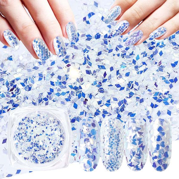 1 set mixed holographic nail flakes blue heart butterfly nail glitter sparkly luminous powder manicure 3d nail art foil, Silver;gold
1 set mixed holographic nail flakes blue heart butterfly nail glitter sparkly luminous powder manicure 3d nail art foil, Silver;gold